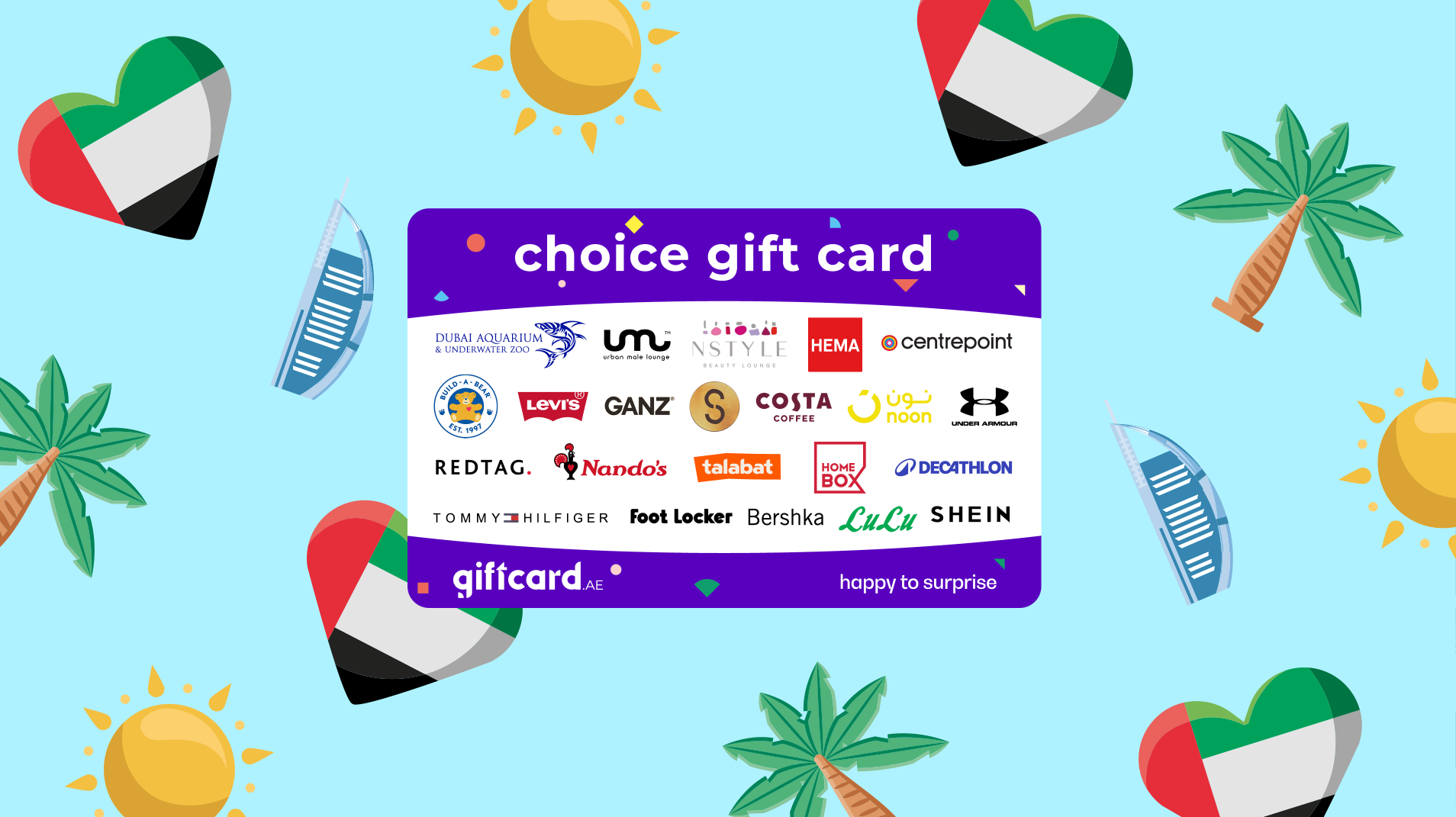 Top 10 gift cards in UAE