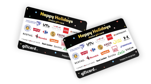 Show your appreciation with a holiday gift card